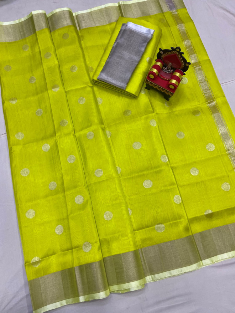 Image of Uppada Pure Silk Coin Butta Saree