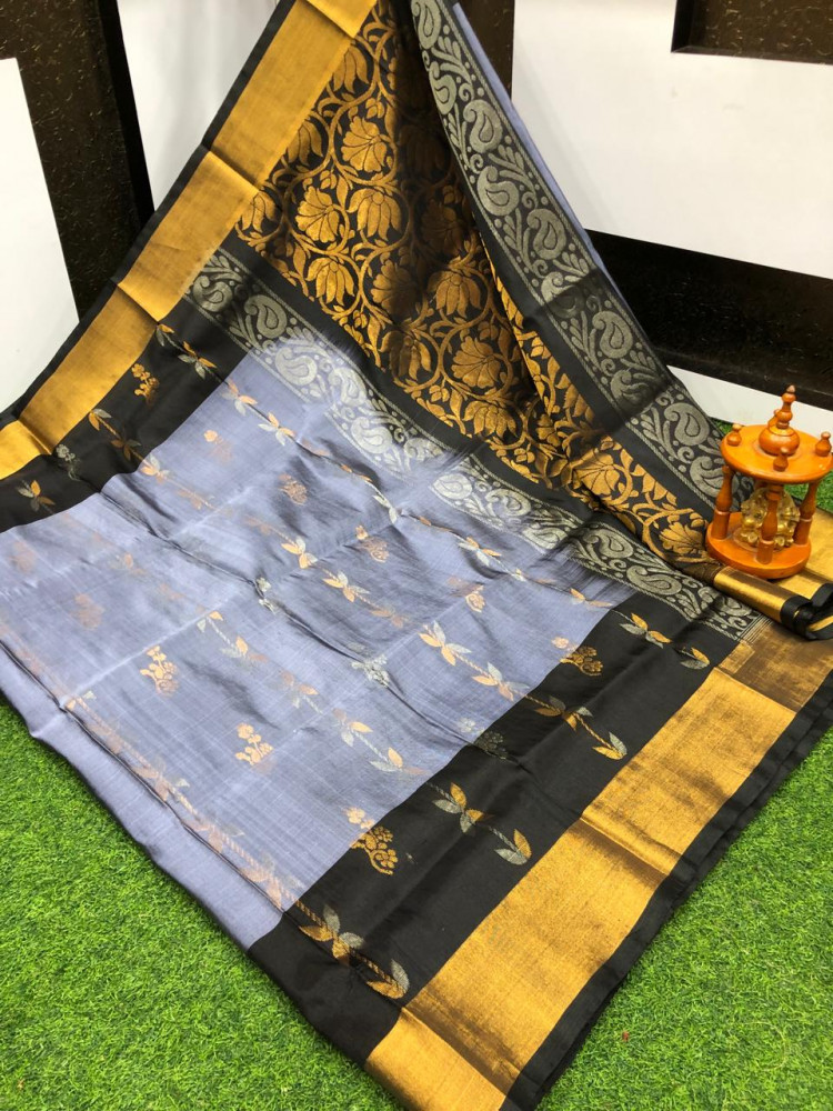 Image of Uppada Pure Silk Butterfly Butta Design Saree