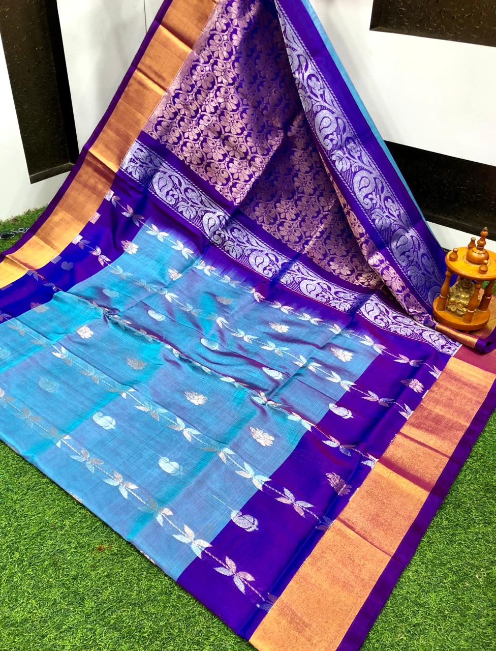 Uppada Pure Silk Butterfly Butta Design Saree