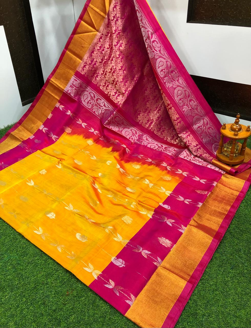 Uppada Pure Silk Butterfly Butta Design Saree