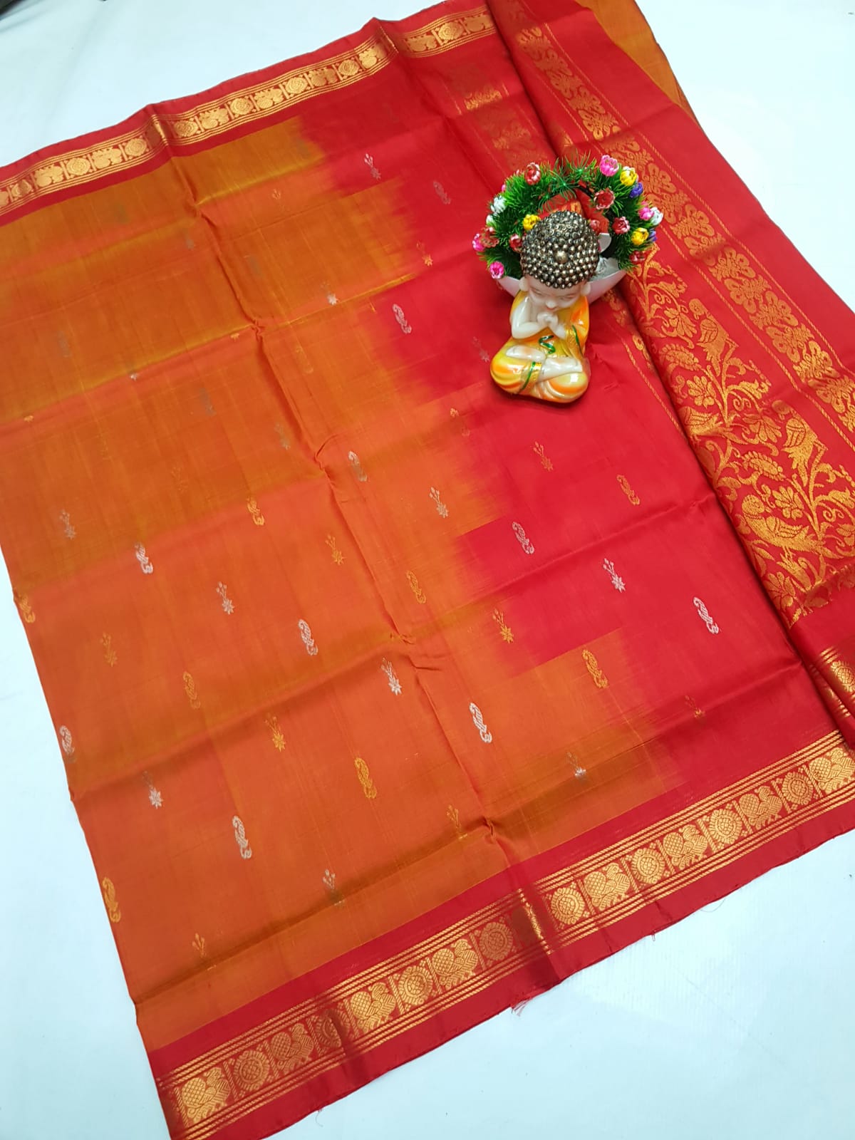 Uppada Pure Silk Kanchi Border Saree