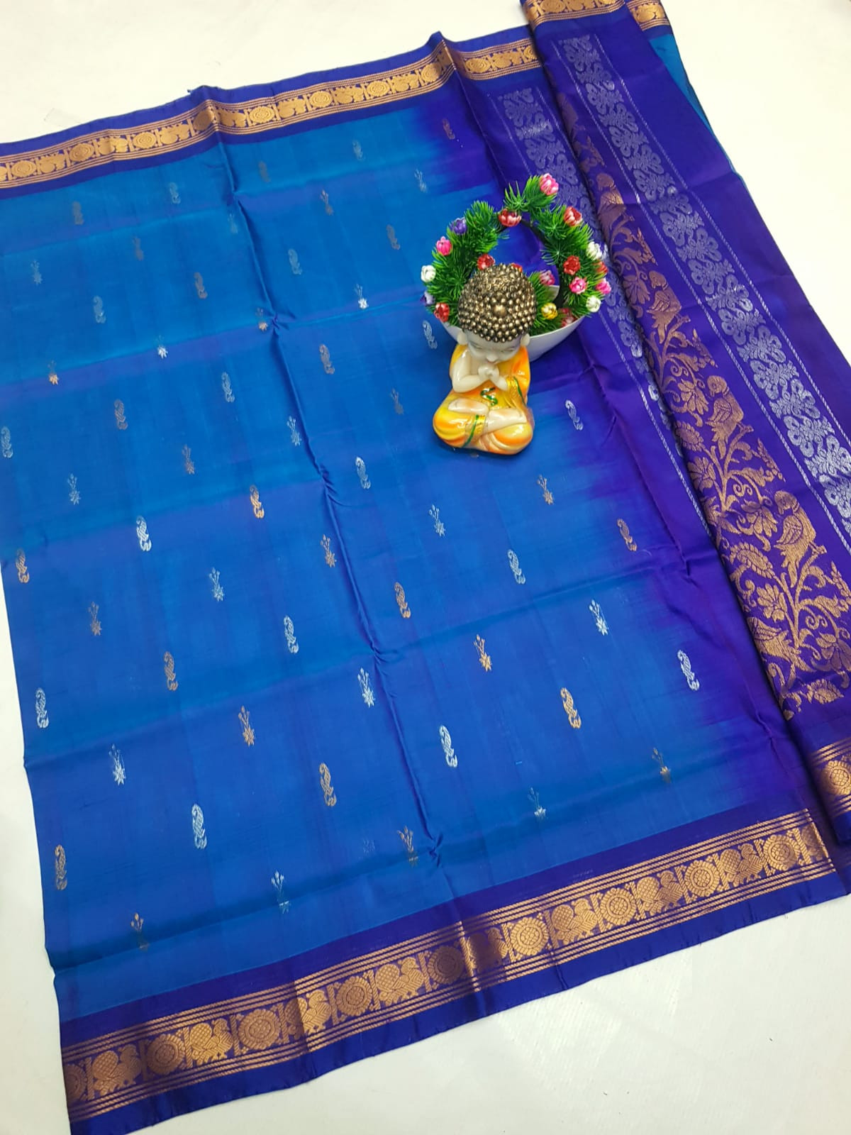 Uppada Pure Silk Kanchi Border Saree