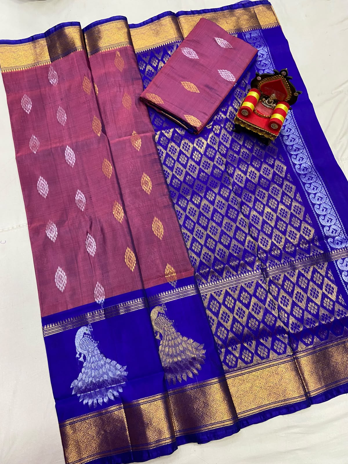 Uppada Pure Silk Gap Border Saree