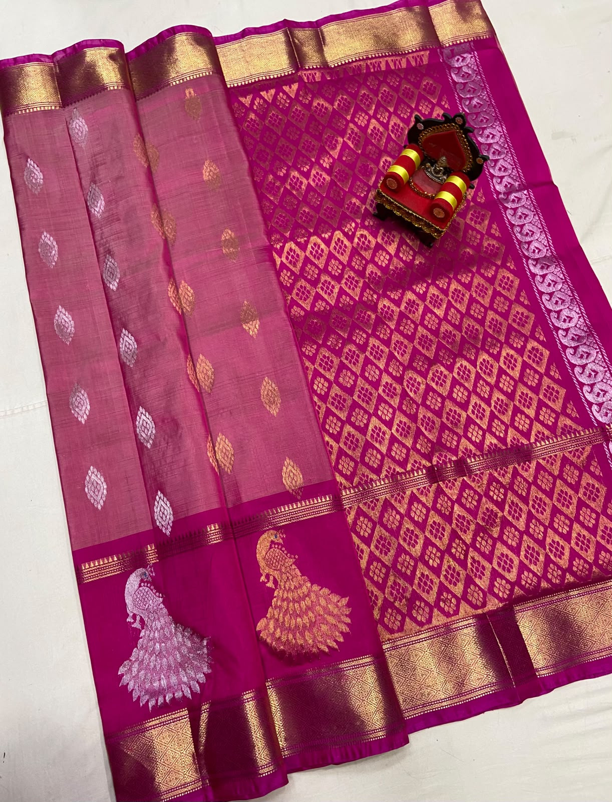 Uppada Pure Silk Gap Border Saree