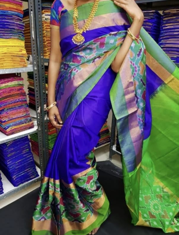 Pure Uppada Pattu Pochampally Border Saree