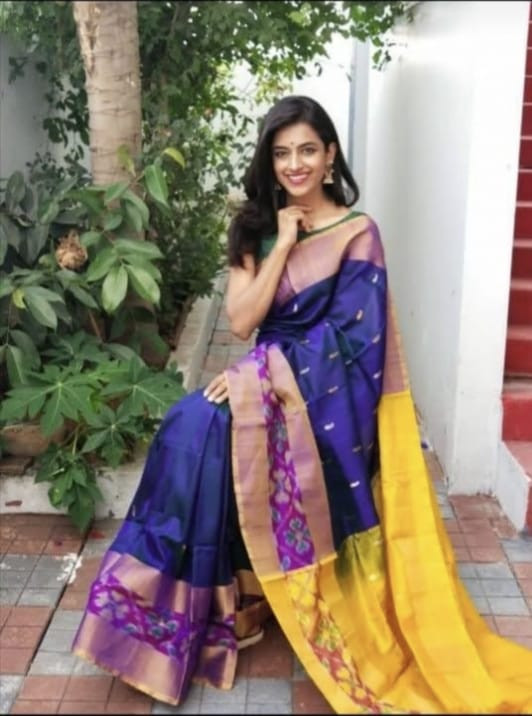 Pure Uppada Pattu Pochampally Border Saree