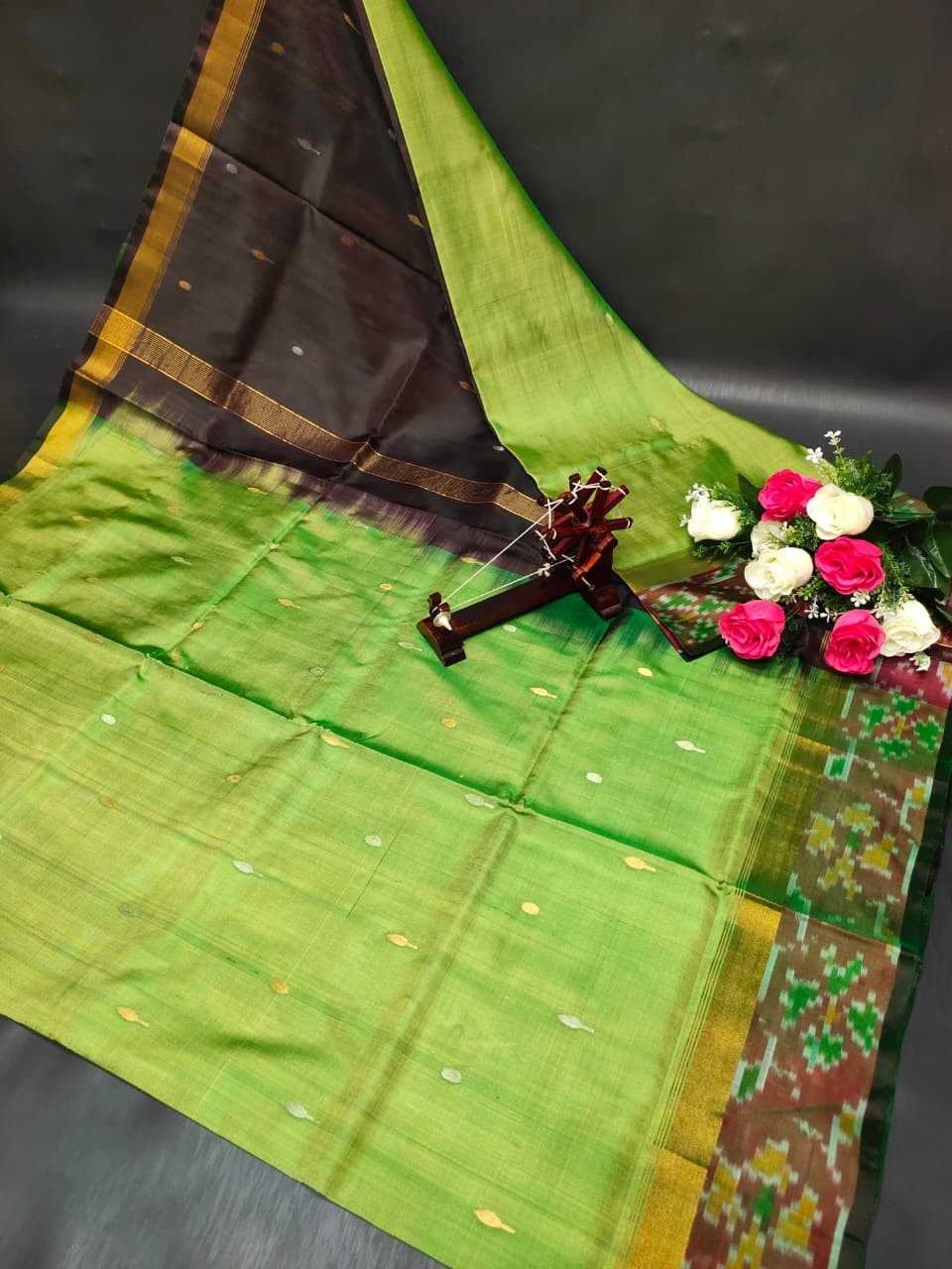 Pure Uppada Pattu Pochampally Border Saree