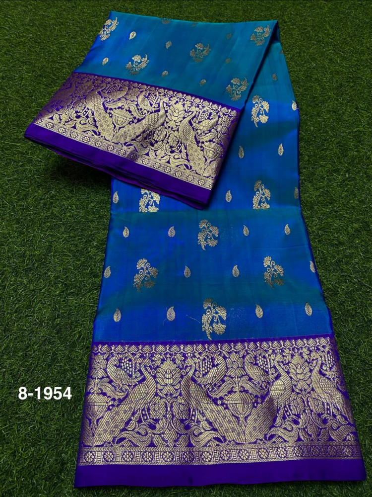 Image of Venkatagiri Pure Handloom Pattu Saree