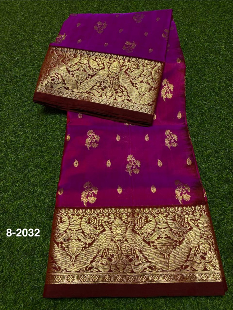 Image of Venkatagiri Pure Handloom Pattu Saree