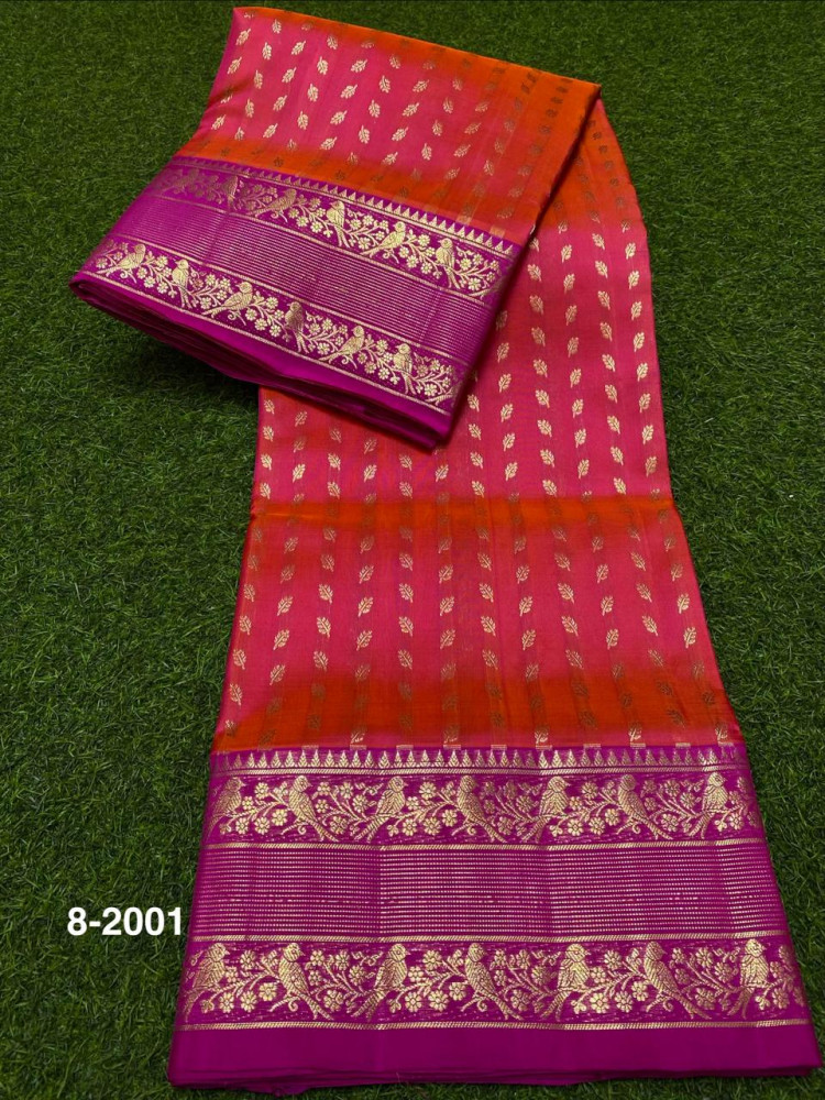 Image of Venkatagiri Pure Handloom Pattu Saree