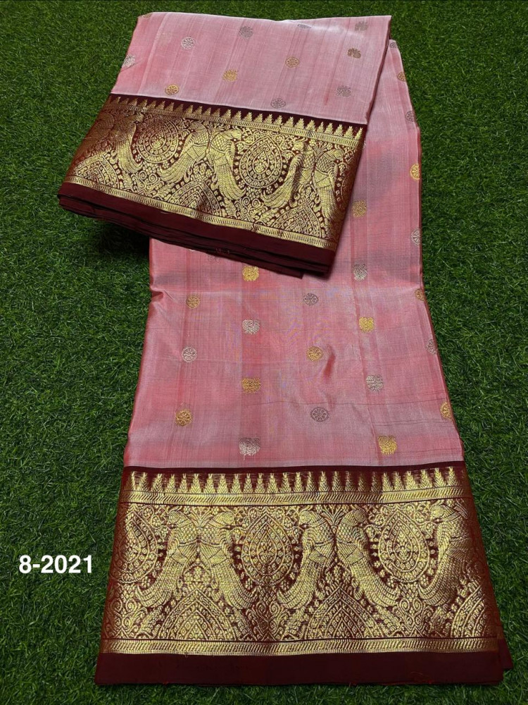 Image of Venkatagiri Pure Handloom Pattu Saree