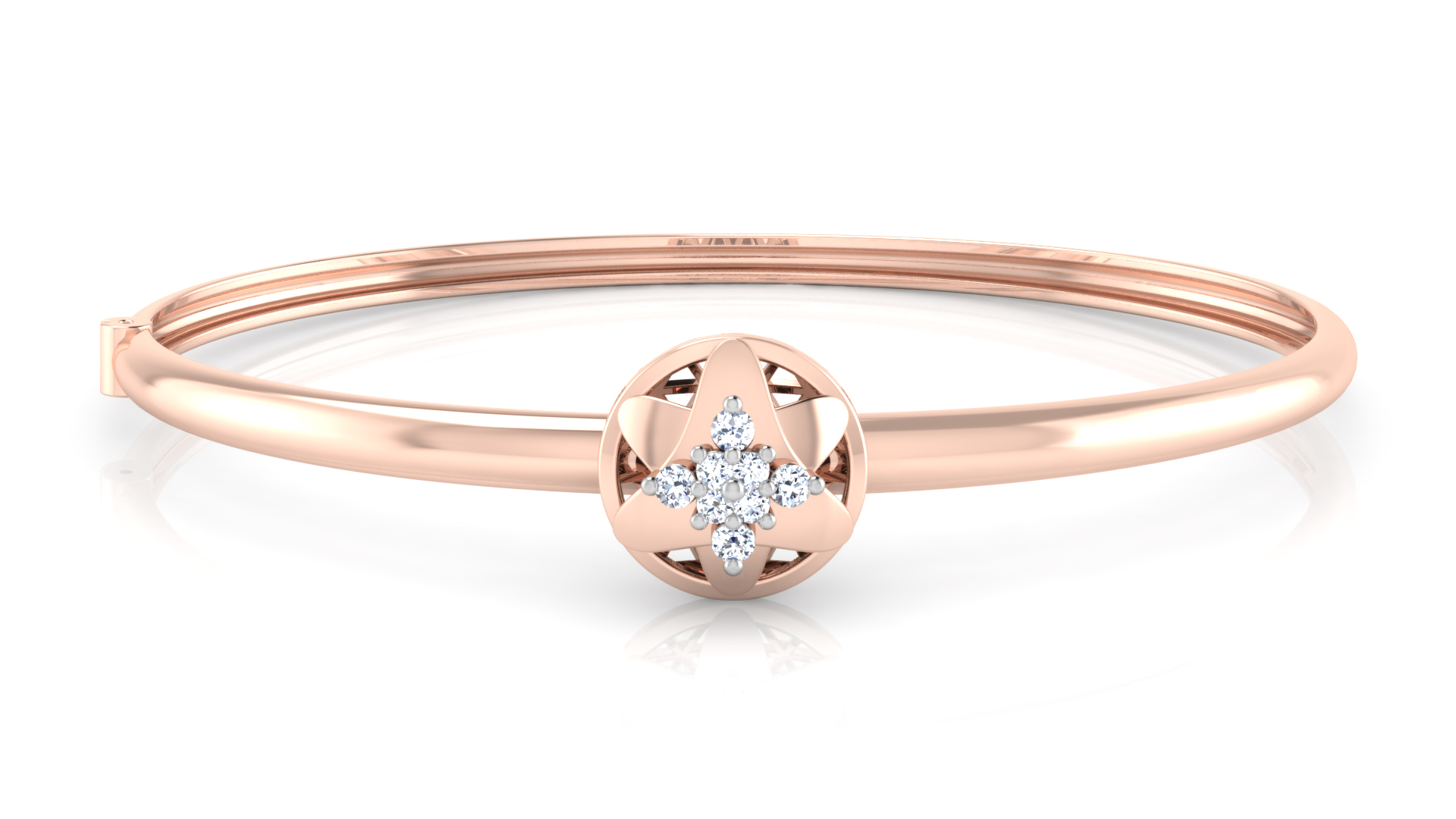 Designer Trendy 18k Gold Kada Bracelet for Girls and Women