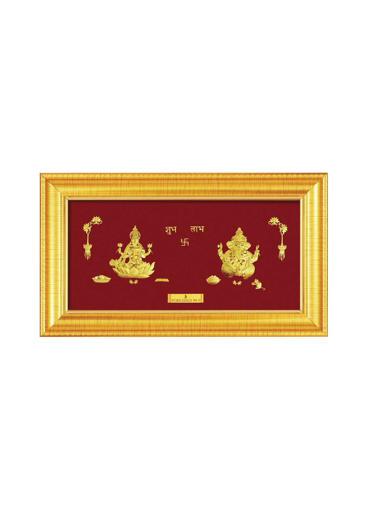 2A9 Laxmi Ganesha with Shubh Labh Text