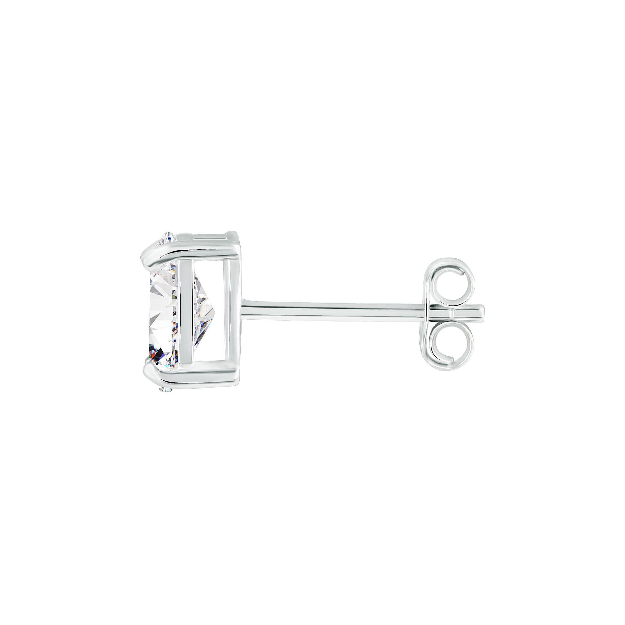 Designer Silver Diamond Tops Earring for Women and Girls