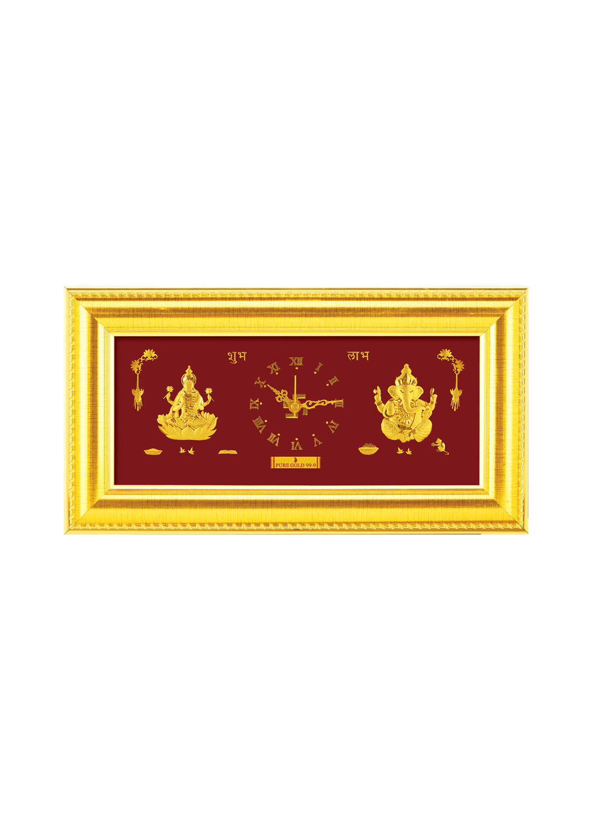 3A9 Laxmi Ganesha with Clock