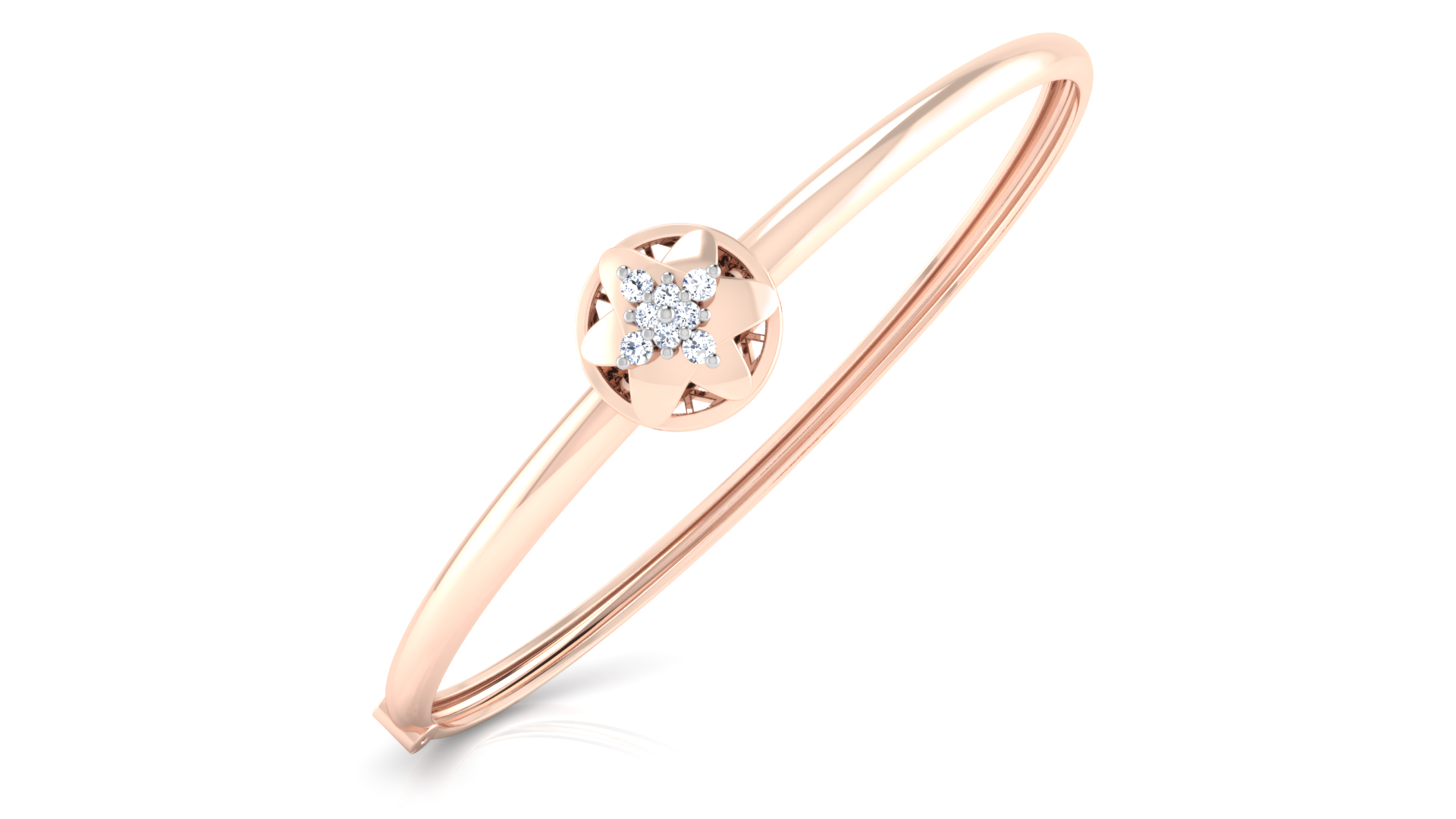 Designer Trendy 18k Gold Kada Bracelet for Girls and Women