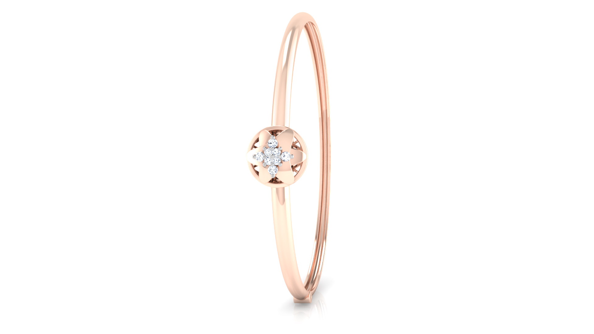 Designer Trendy 18k Gold Kada Bracelet for Girls and Women