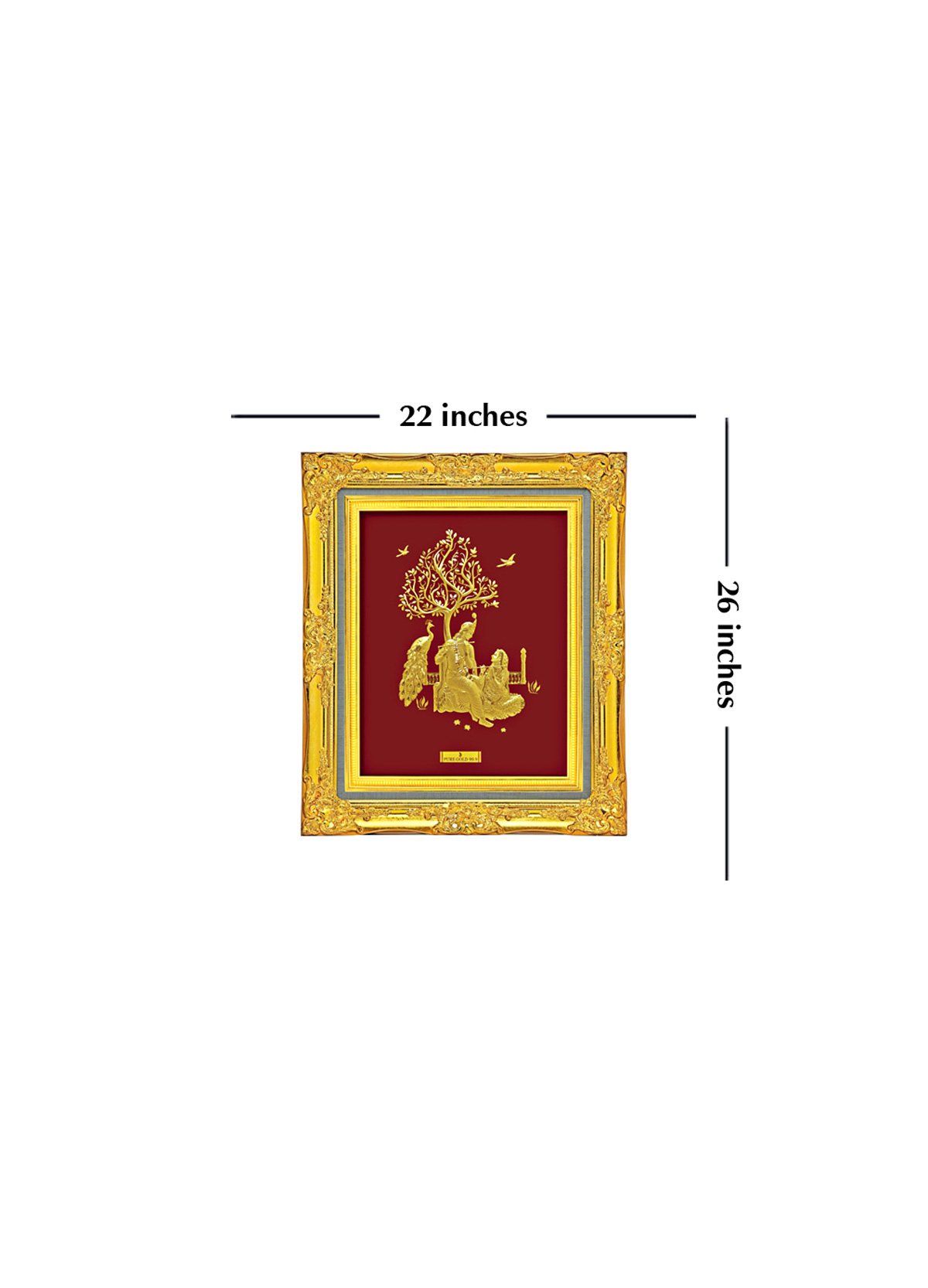 A3 Radhakrishna with Peacock
