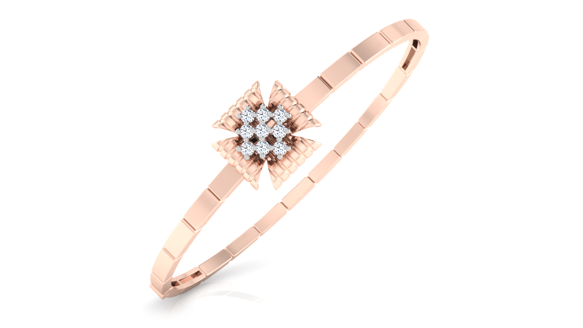 Designer Trendy 18k Gold Kada Bracelet for Girls and Women