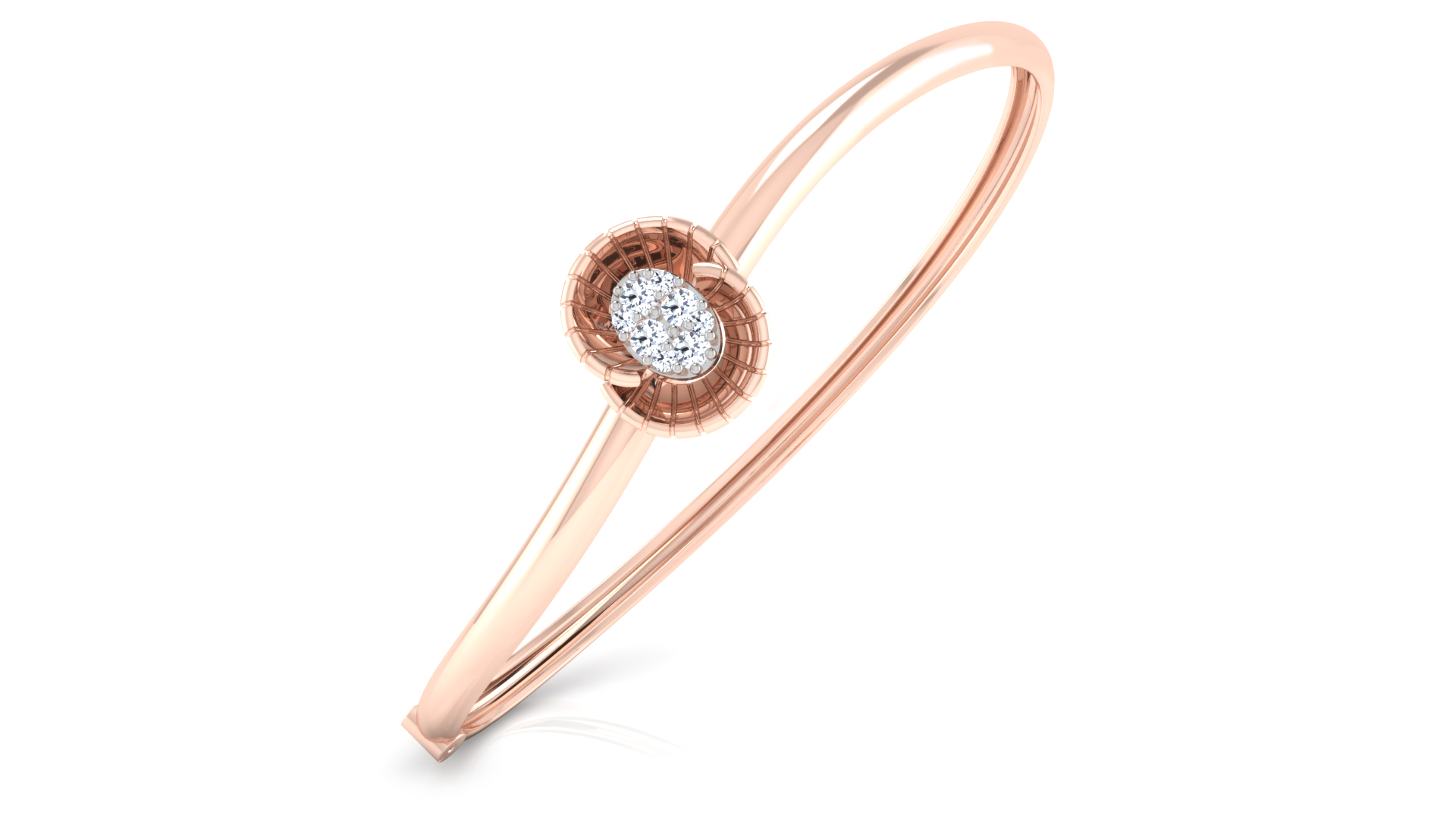 Designer Trendy 18k Gold Kada Bracelet for Girls and Women