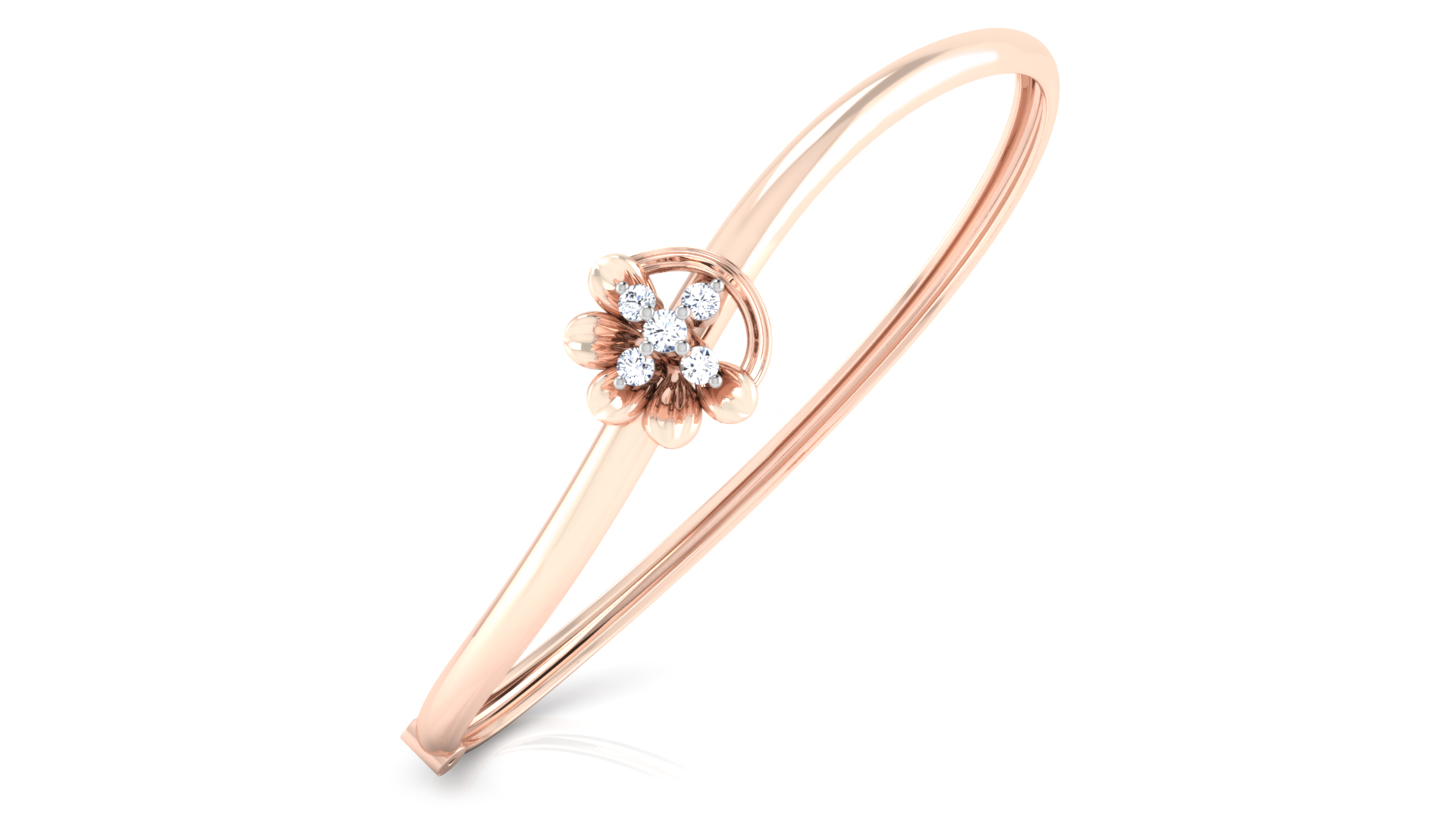 Designer Trendy 18k Gold Kada Bracelet for Girls and Women