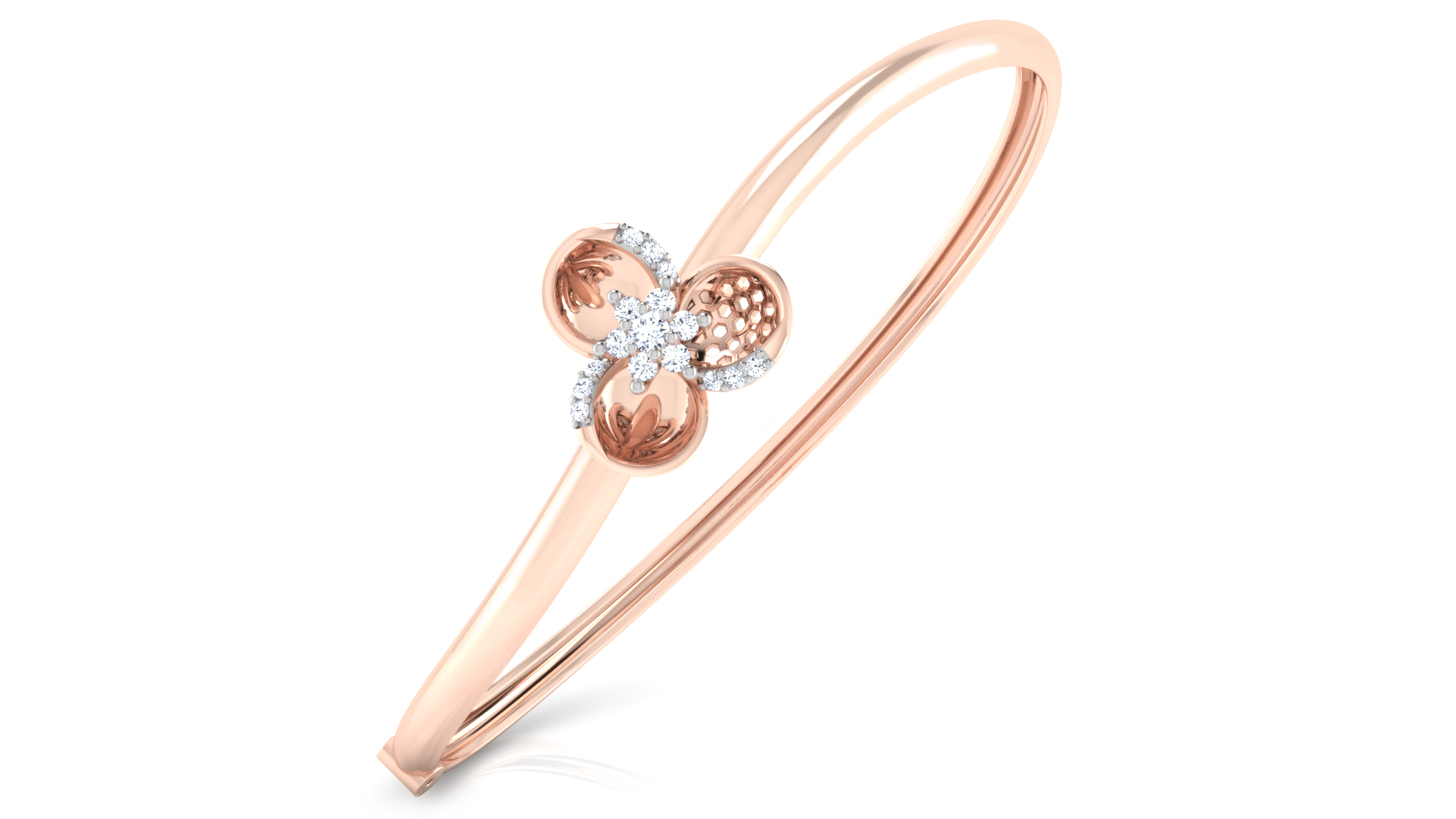 Designer Trendy 18k Gold Kada Bracelet for Girls and Women