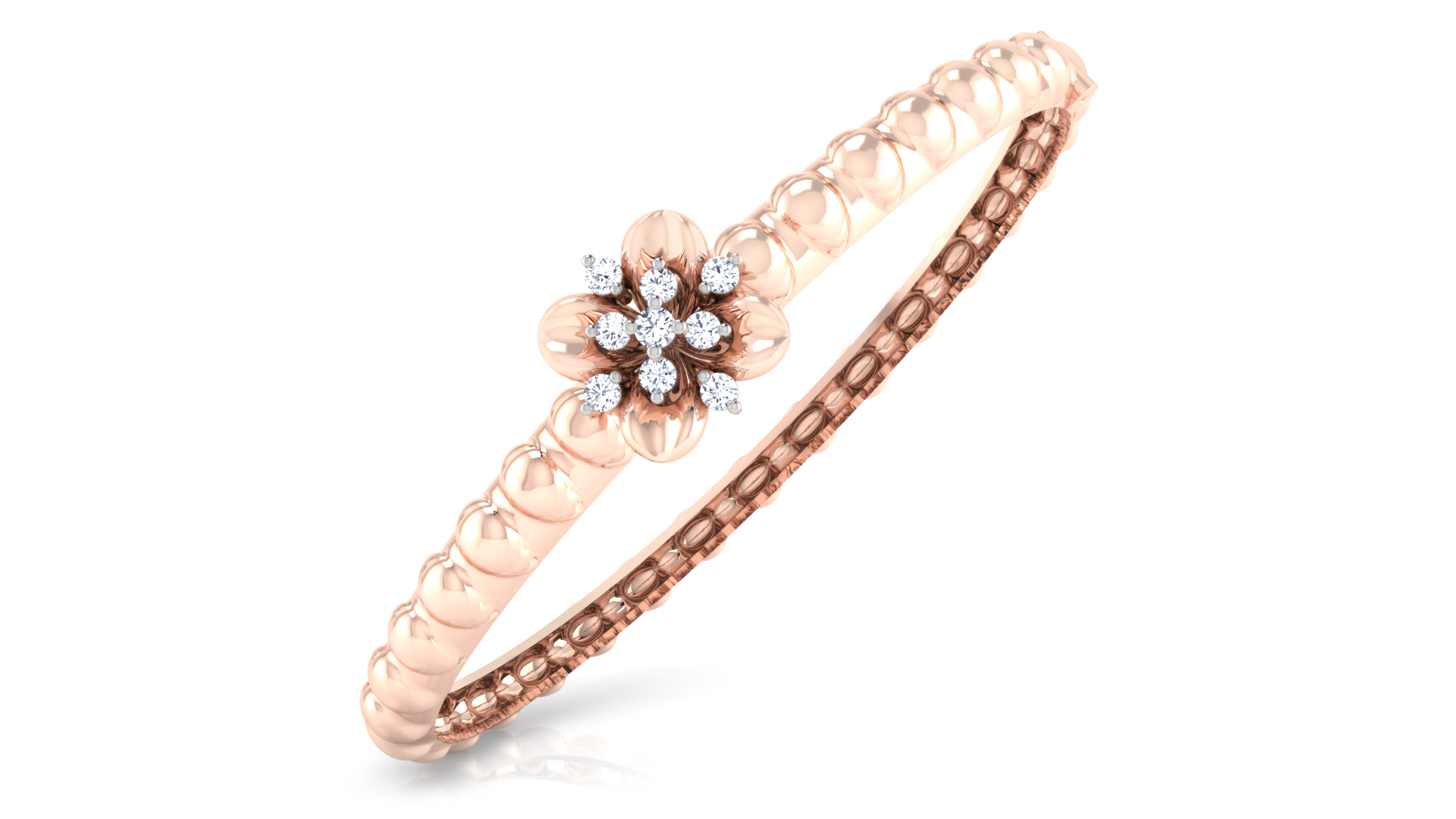 Designer Trendy 18k Gold Kada Bracelet for Girls and Women