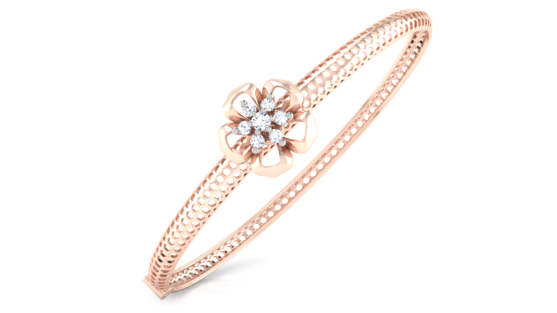 Designer Trendy 18k Gold Kada Bracelet for Girls and Women