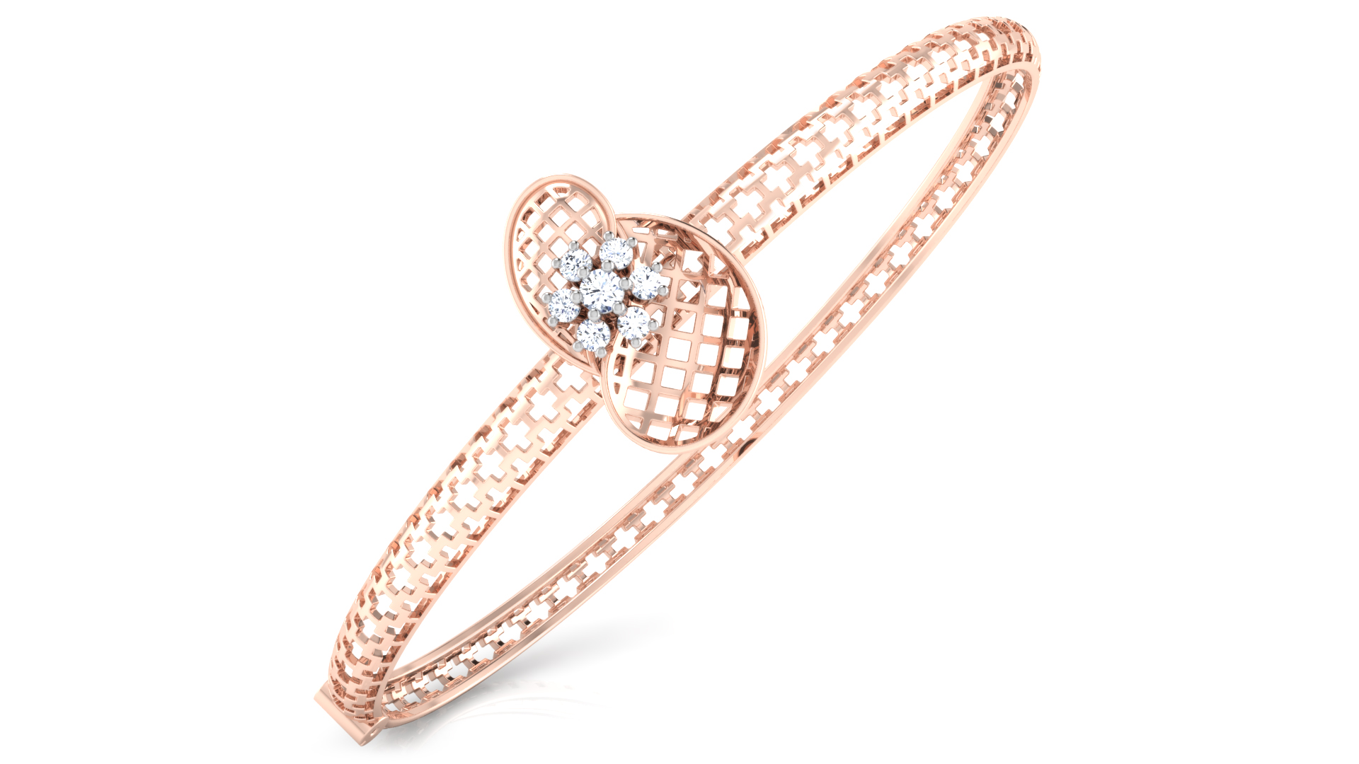 Designer Trendy 18k Gold Kada Bracelet for Girls and Women