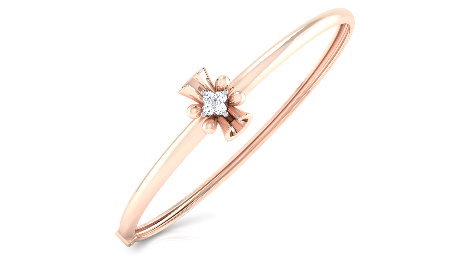 Designer Trendy 18k Gold Kada Bracelet for Girls and Women