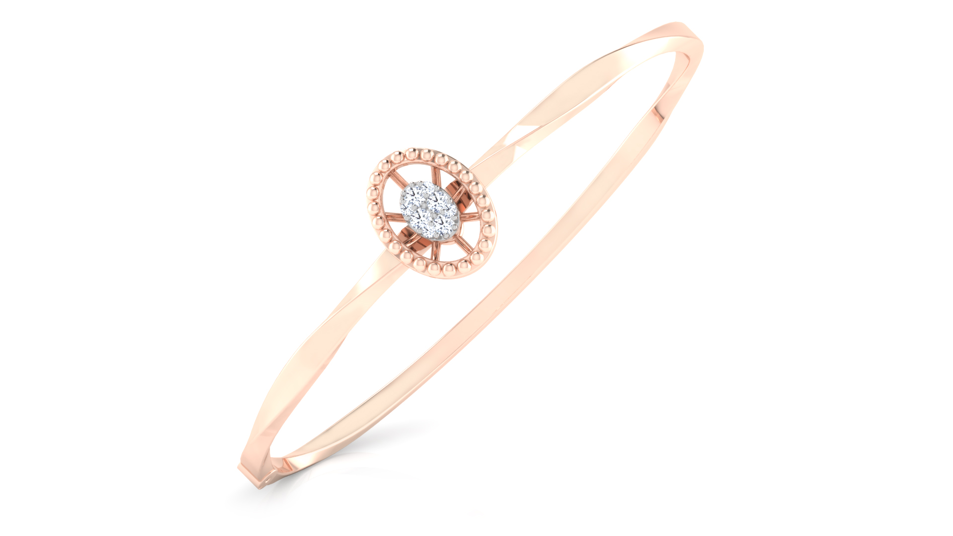 Designer Trendy 18k Gold Kada Bracelet for Girls and Women