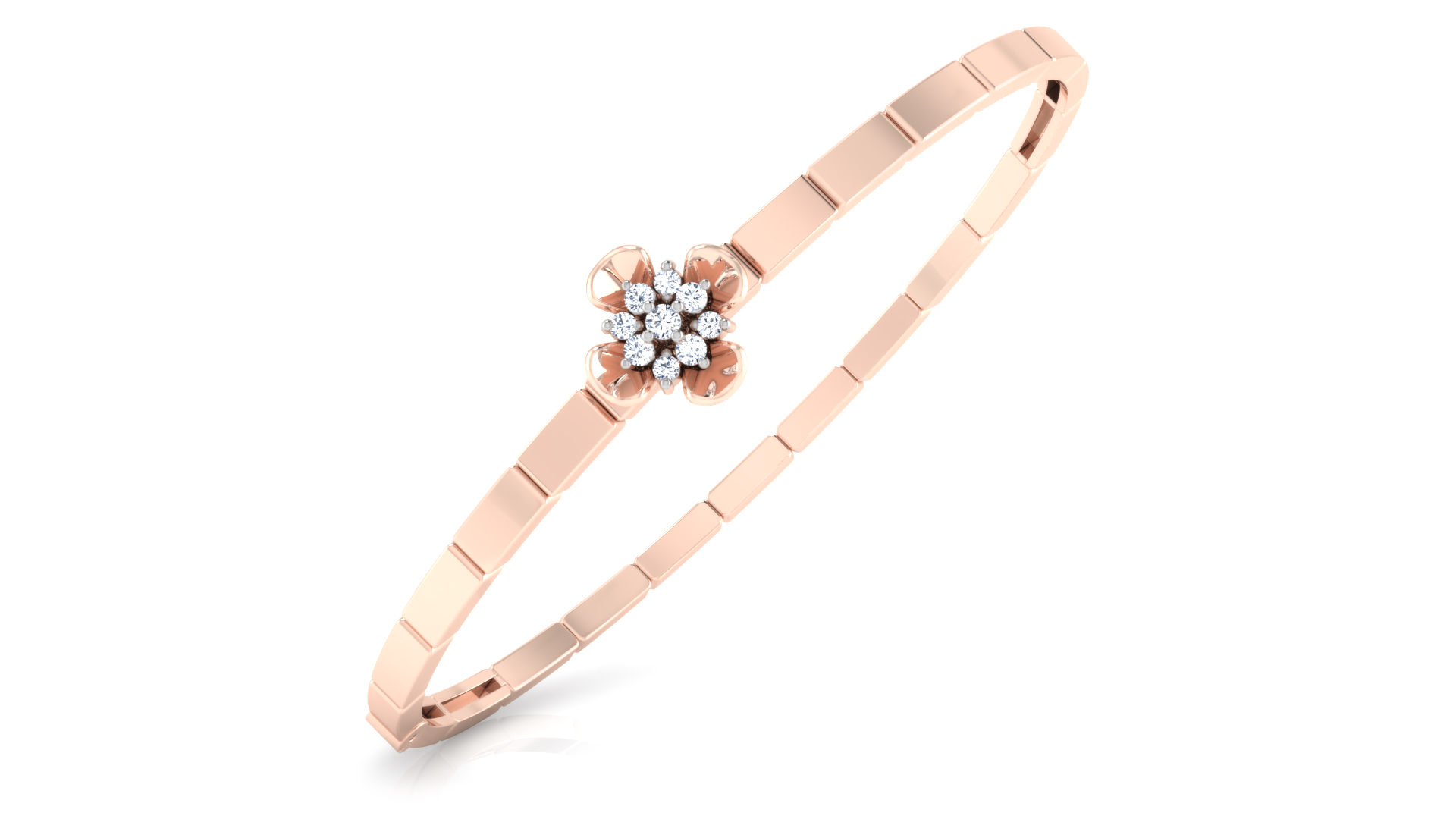 Designer Trendy 18k Gold Kada Bracelet for Girls and Women