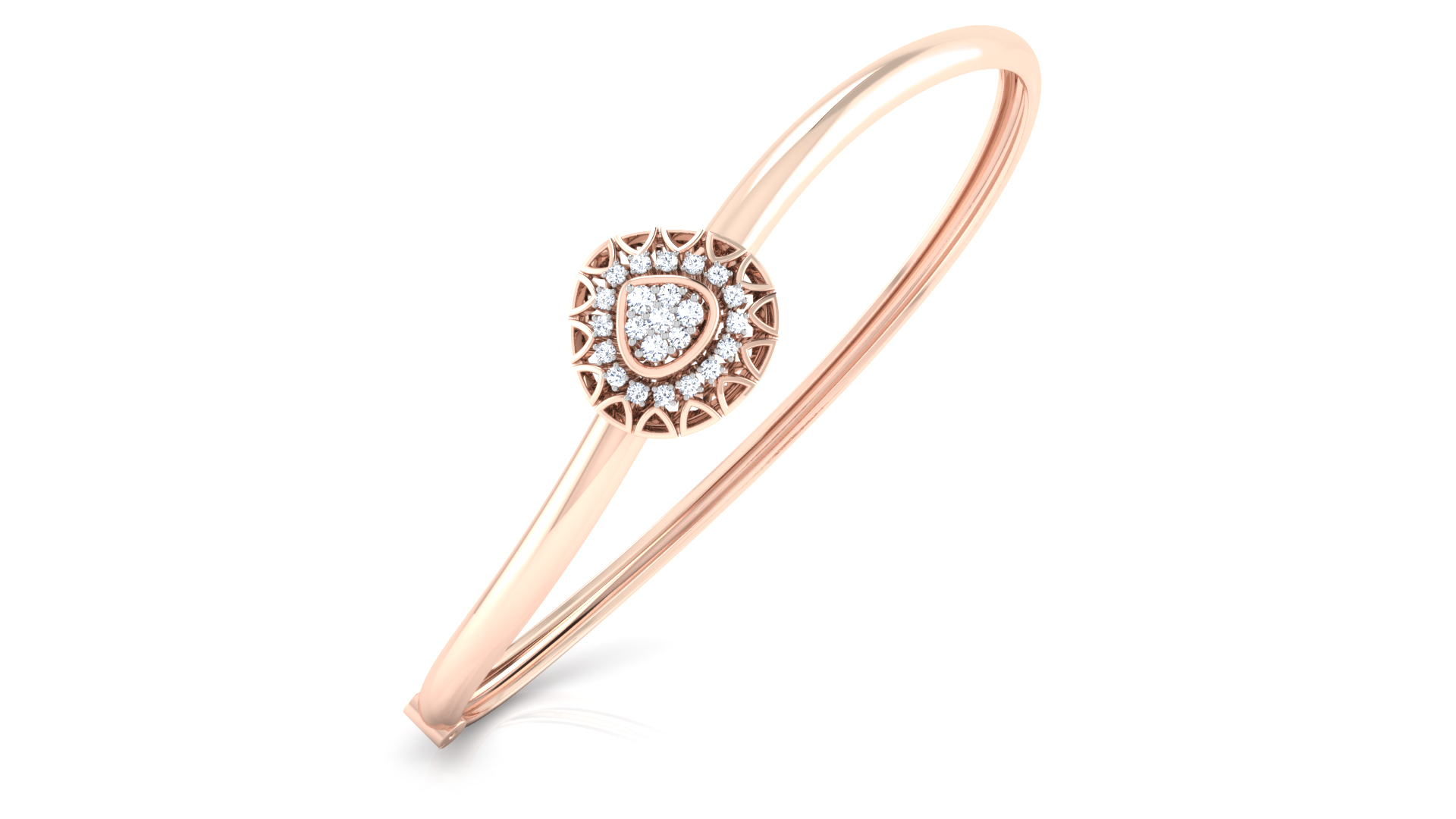 Designer Trendy 18k Gold Kada Bracelet for Girls and Women