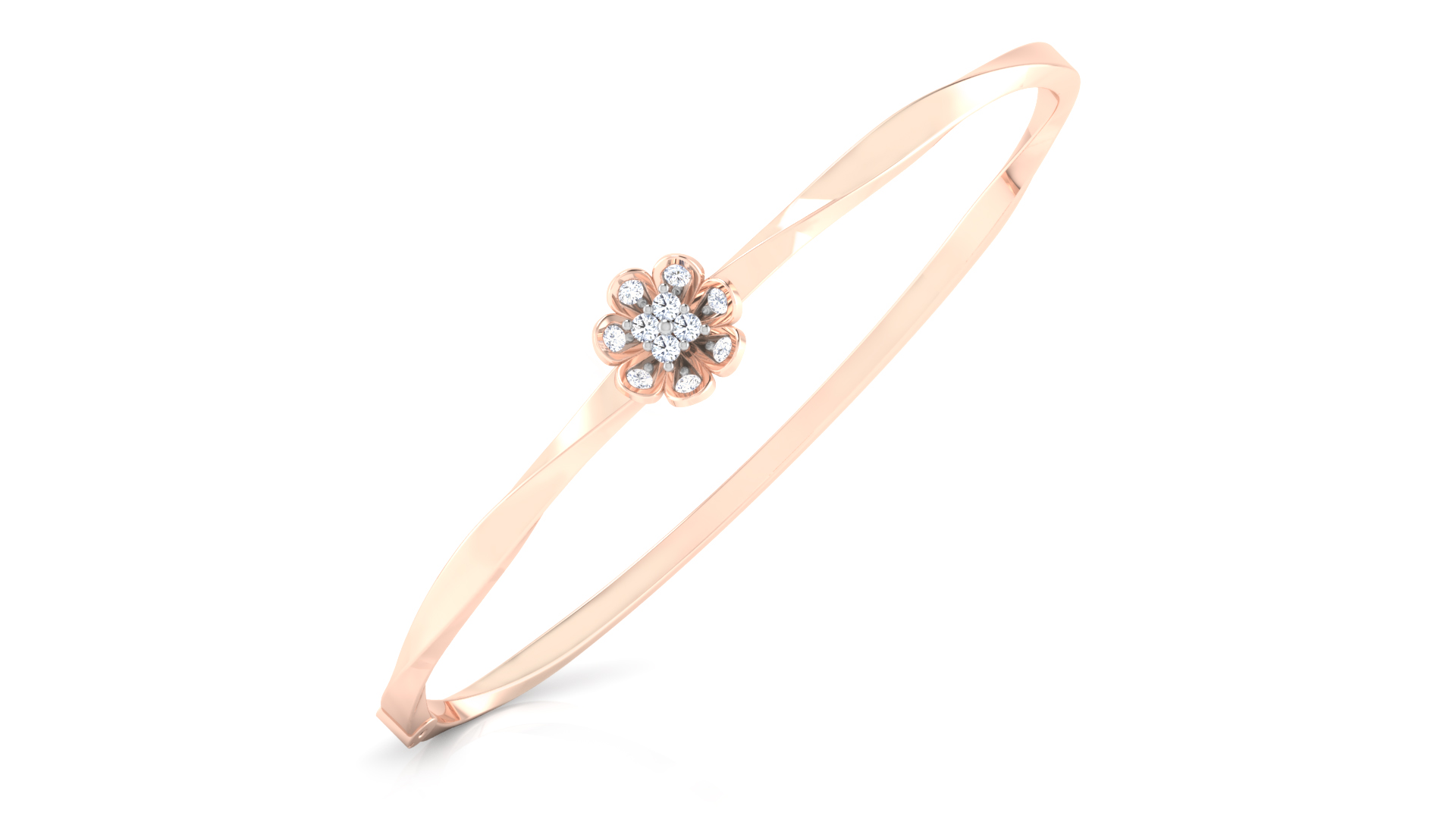 Designer Trendy 18k Gold Kada Bracelet for Girls and Women