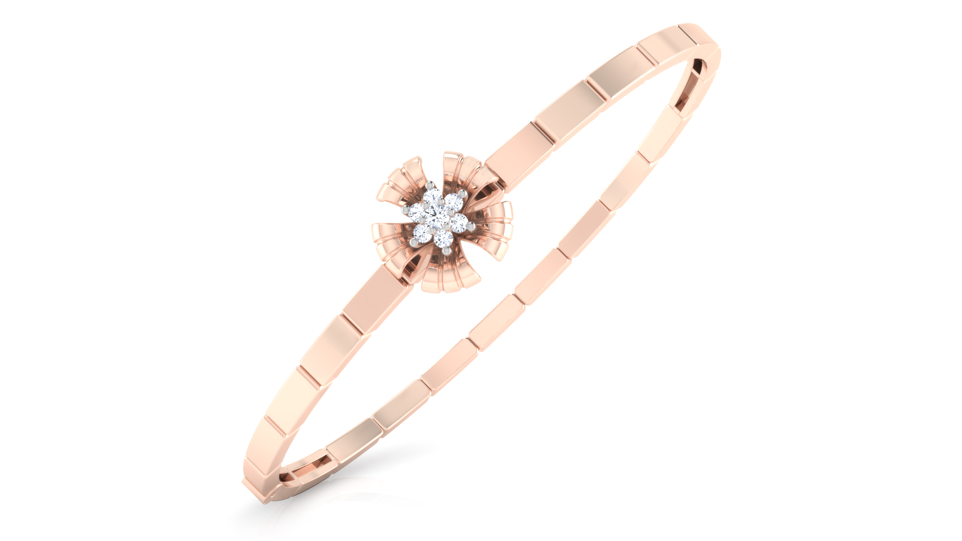 Designer Trendy 18k Gold Kada Bracelet for Girls and Women