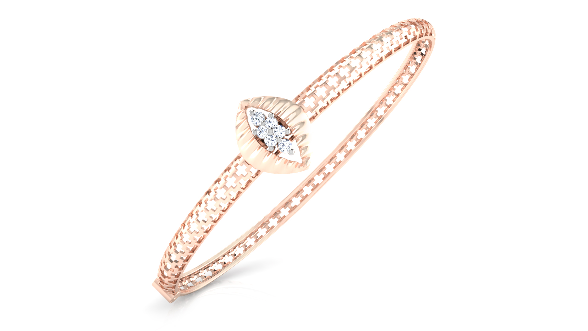 Designer Trendy 18k Gold Kada Bracelet for Girls and Women