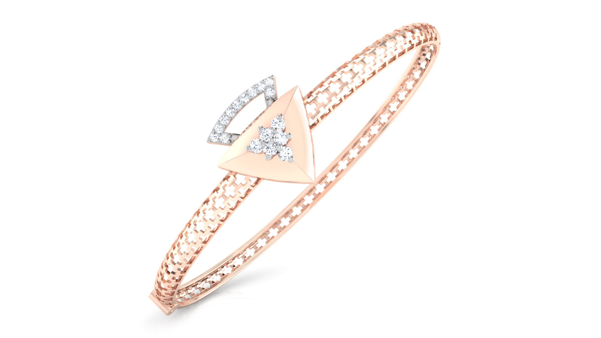Designer Trendy 18k Gold Kada Bracelet for Girls and Women