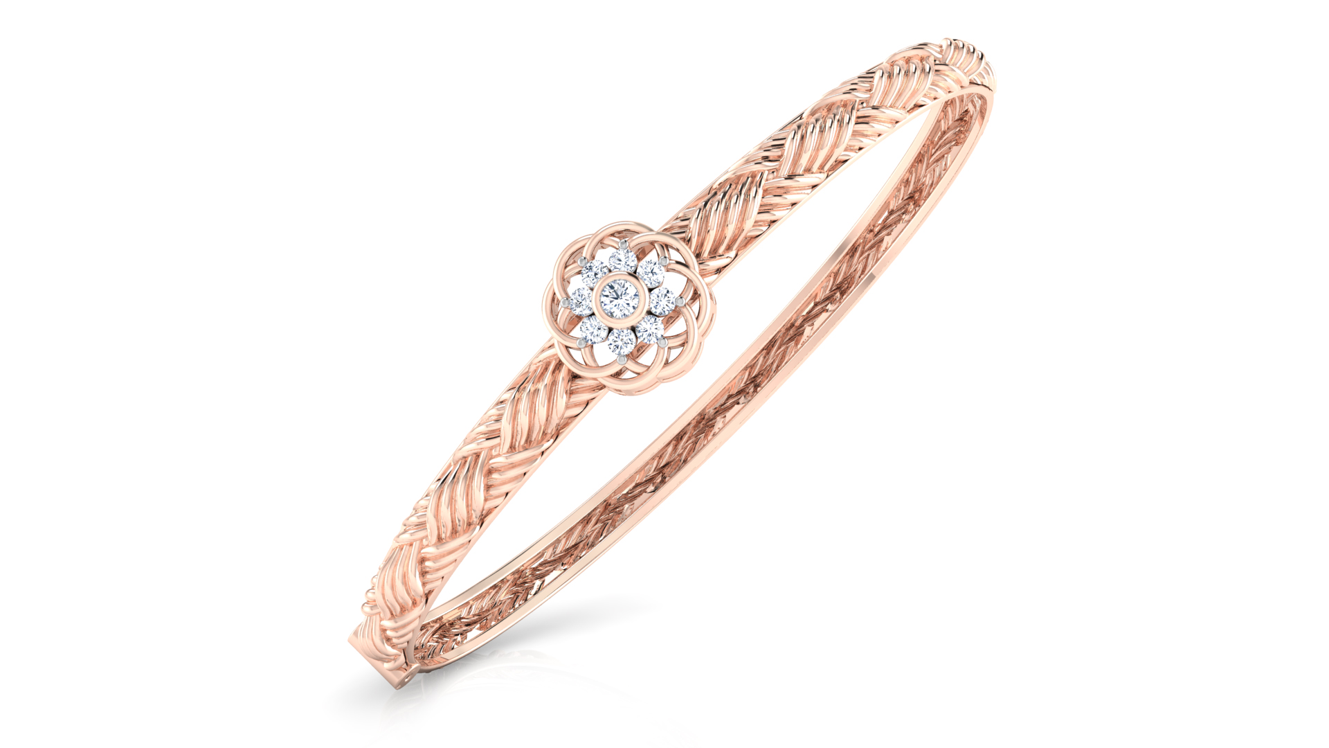 Designer Trendy 18k Gold Kada Bracelet for Girls and Women