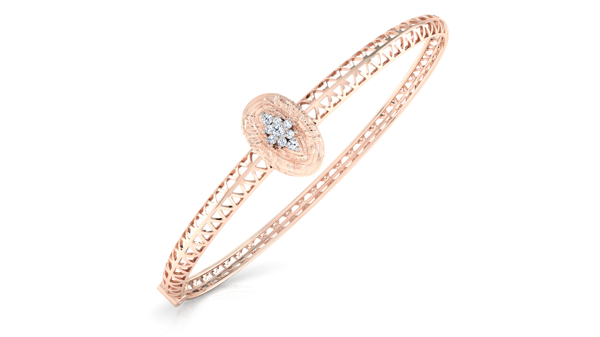 Designer Trendy 18k Gold Kada Bracelet for Girls and Women