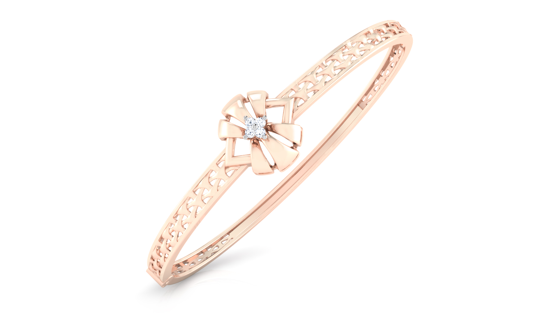 Designer Trendy 18k Gold Kada Bracelet for Girls and Women