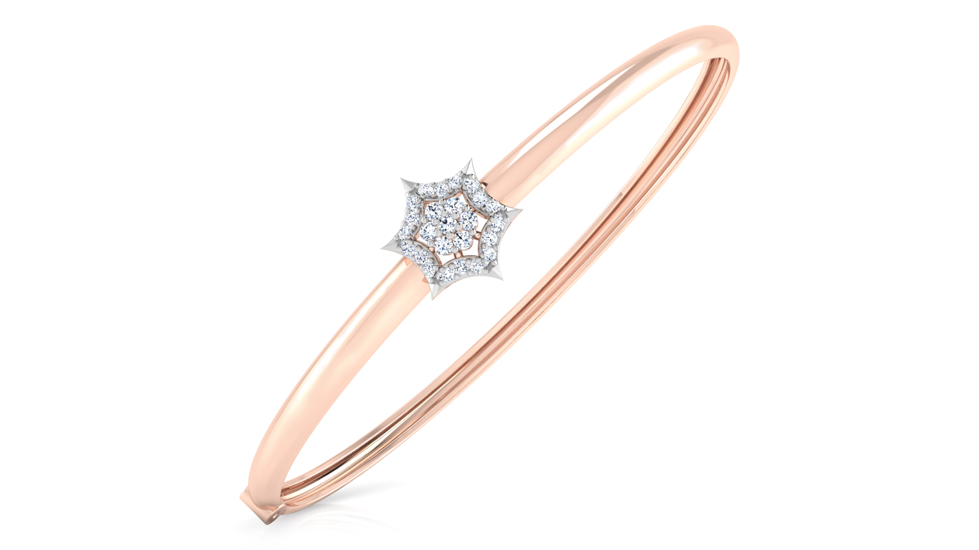 Designer Trendy 18k Gold Kada Bracelet for Girls and Women