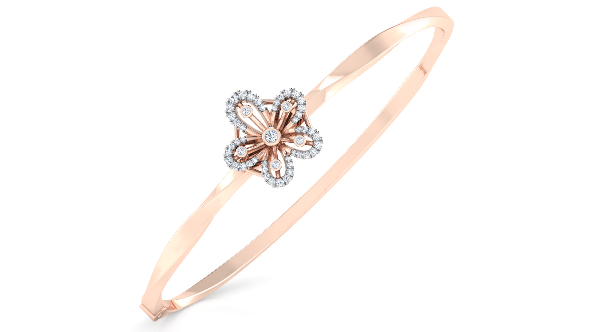 Designer Trendy 18k Gold Kada Bracelet for Girls and Women