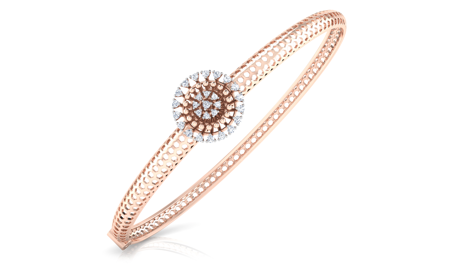 Designer Trendy 18k Gold Kada Bracelet for Girls and Women