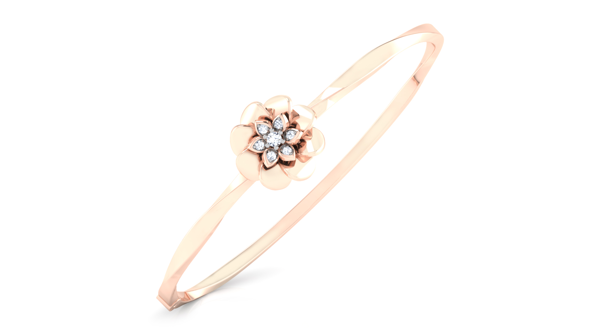 Designer Trendy 18k Gold Kada Bracelet for Girls and Women