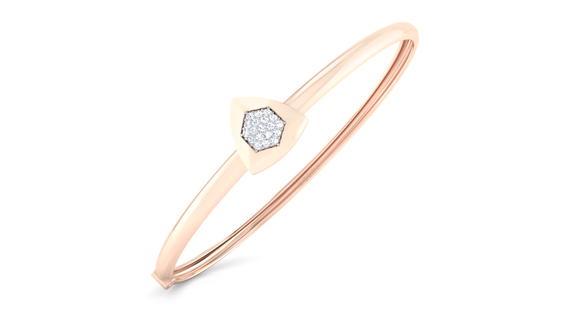 Designer Trendy 18k Gold Kada Bracelet for Girls and Women