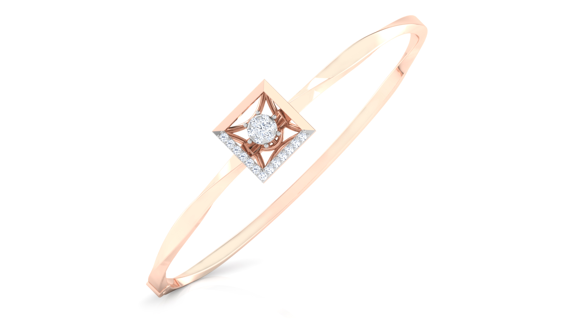 Designer Trendy 18k Gold Kada Bracelet for Girls and Women