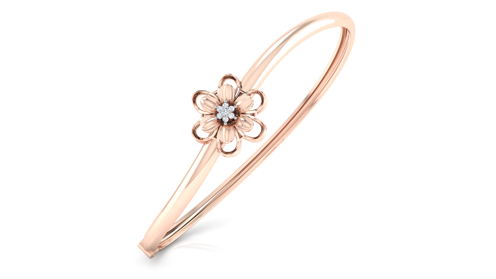 Designer Trendy 18k Gold Kada Bracelet for Girls and Women