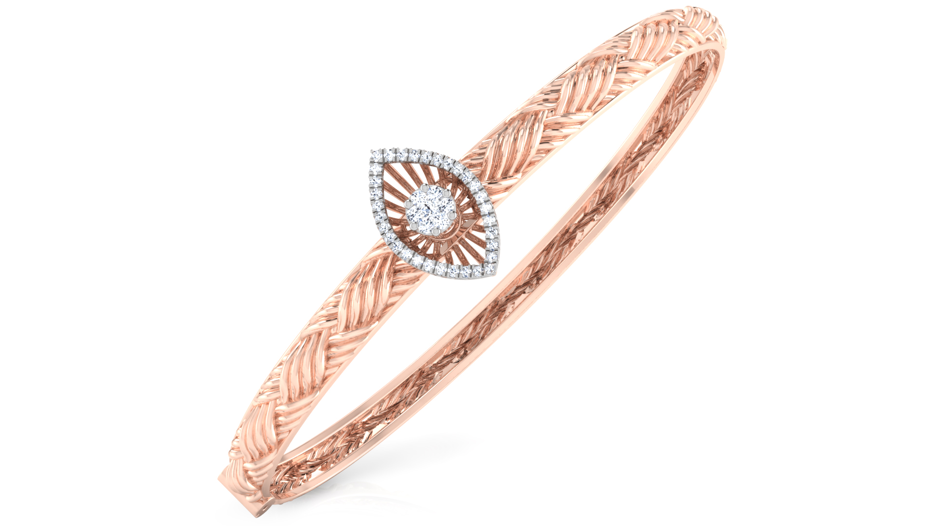 Designer Trendy 18k Gold Kada Bracelet for Girls and Women