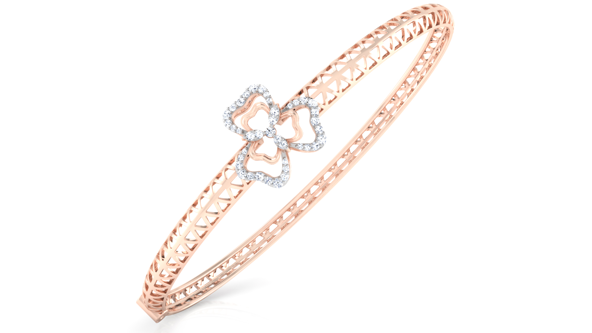 Designer Trendy 18k Gold Kada Bracelet for Girls and Women