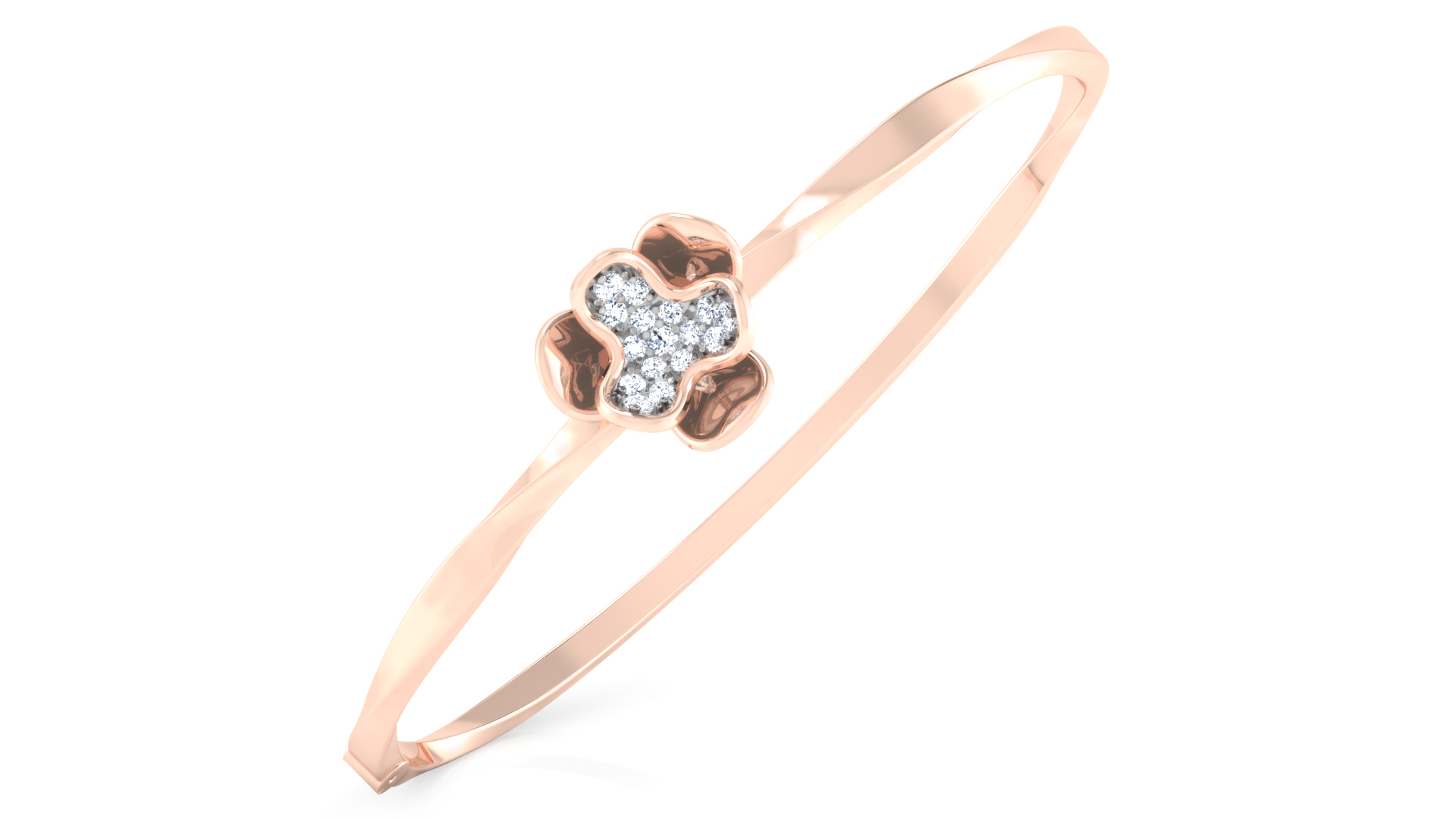 Designer Trendy 18k Gold Kada Bracelet for Girls and Women